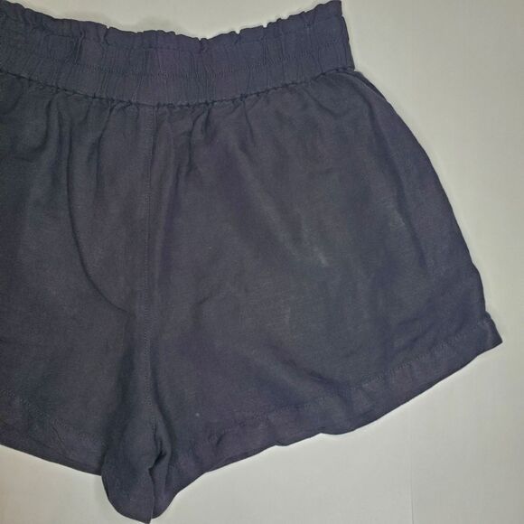 Madewell Linen-Blend Pull-On Paperbag Shorts Size M - Picture 7 of 12